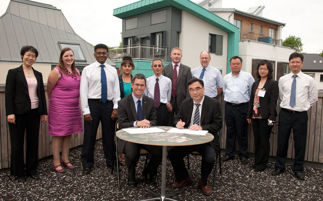 Signing the MoU at the BRE Innovation Park